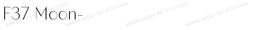 F37 Moon字体转换